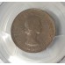 AUSTRALIA . UNDATED . HALF  1/2 PENNY . ERROR . STRUCK THRU CAPPED DIE